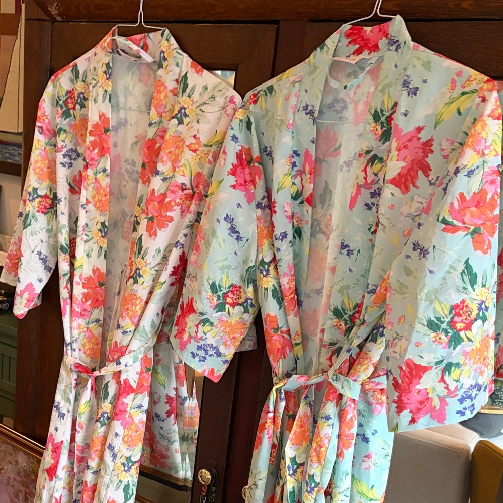 Floral Kimono Robe Set - Picture 3 of 6